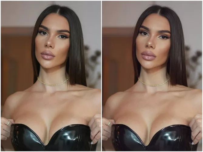 Original vs my edit (lips), which one looks better?