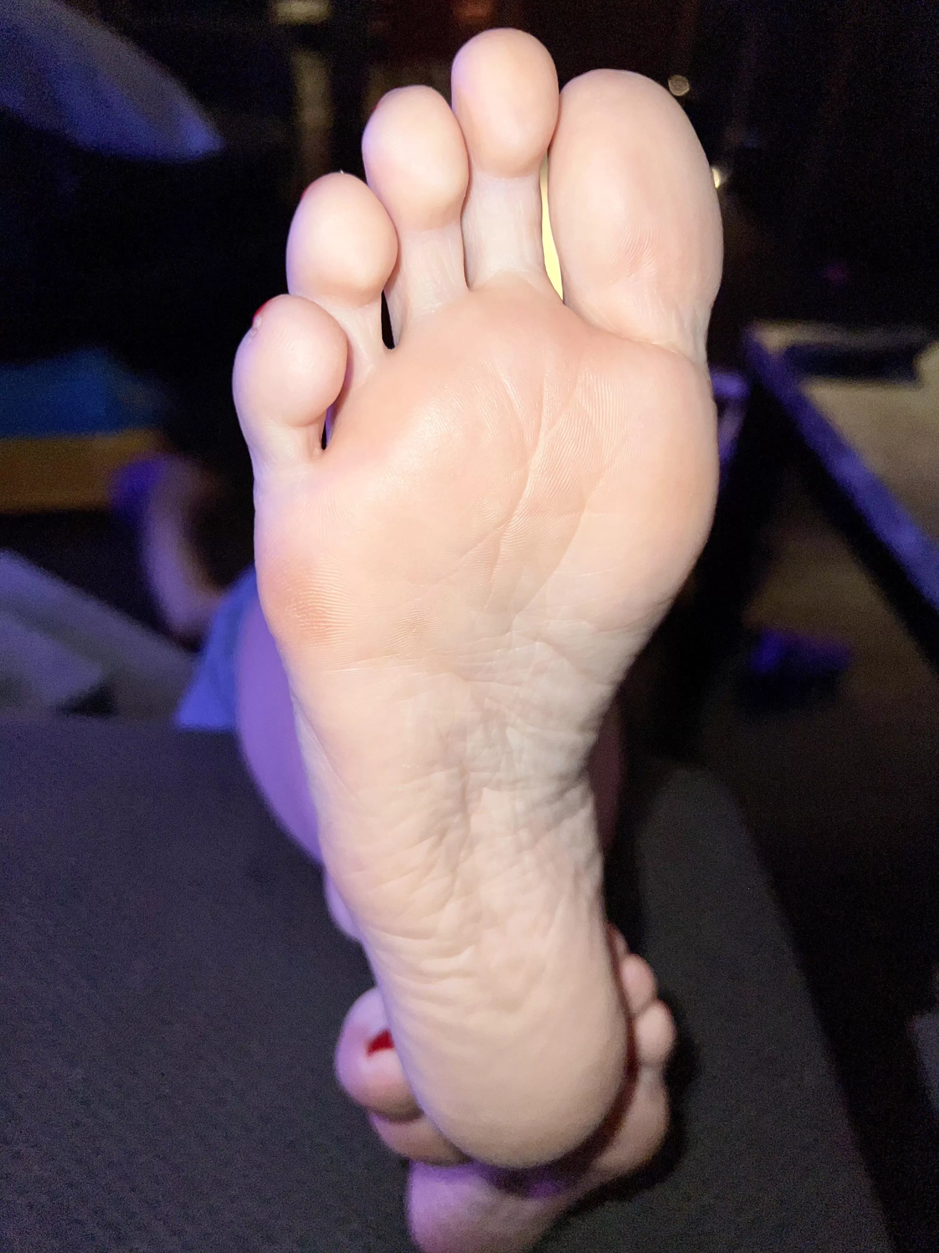 POV: I press my foot hard against your face
