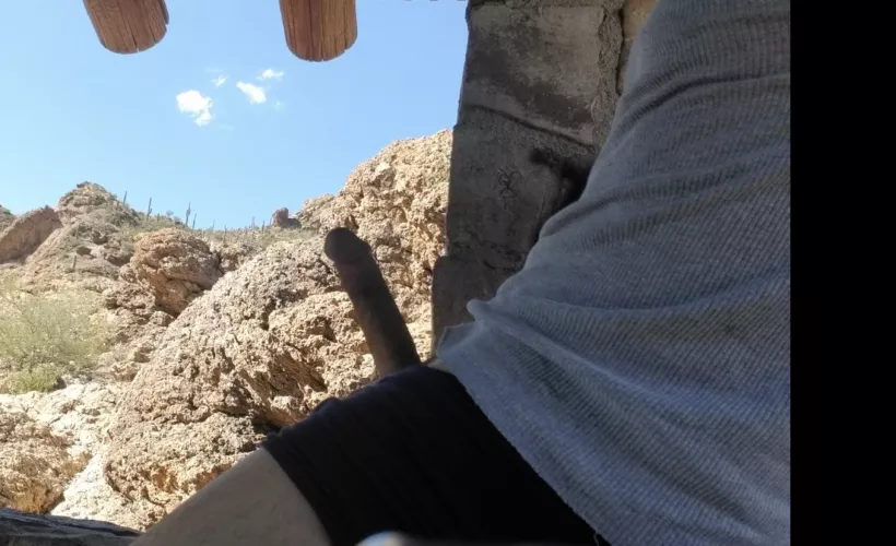 Public Stroking (I got caught here)