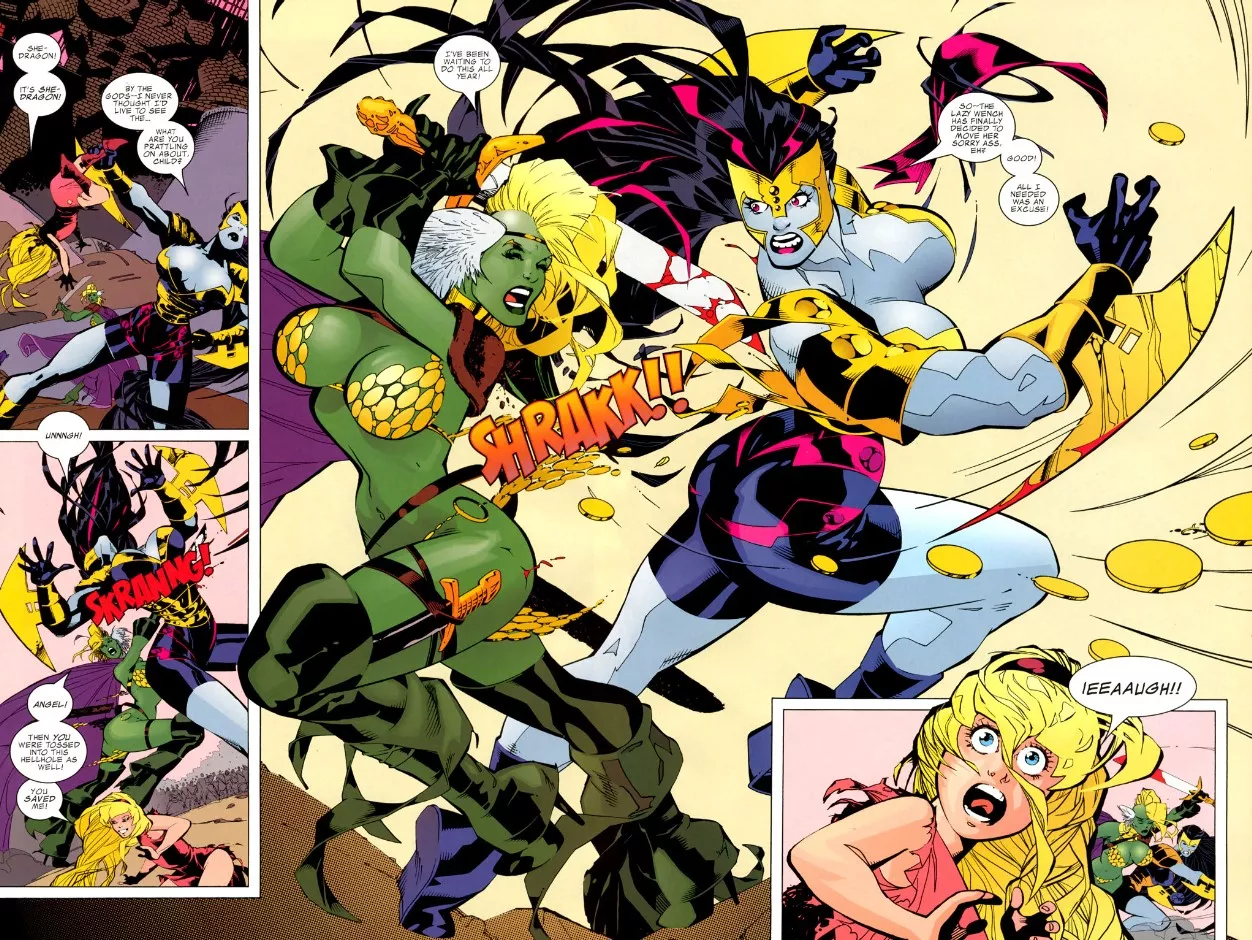 She-Dragon vs Alien Warrior [She-Dragon]