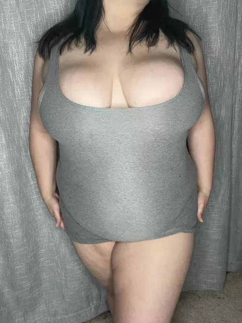 Sometimes all you need is a tank top and nothing else