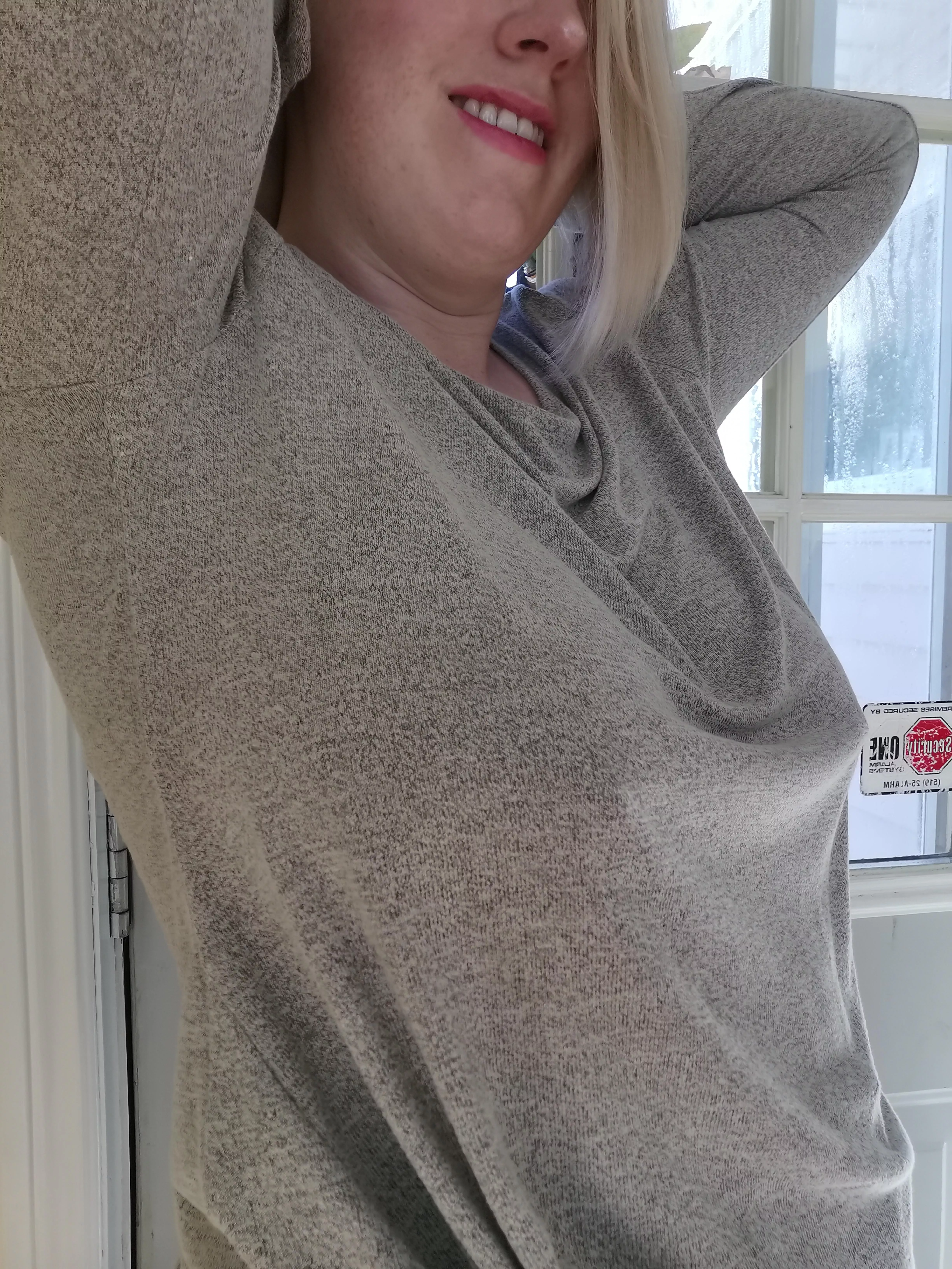 Starting to think my work shirts look better braless