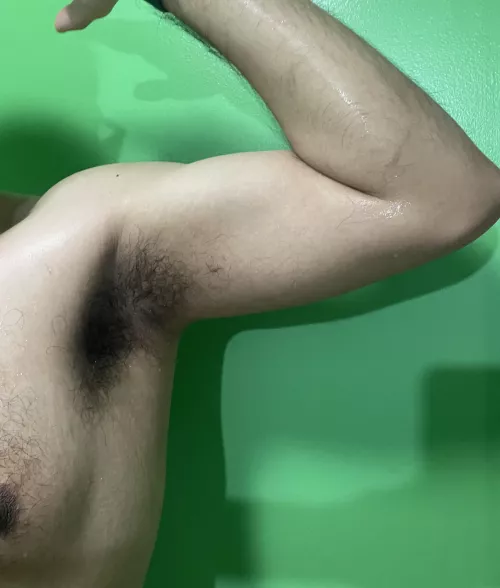 Sweating from a good workout. Come take a whiff