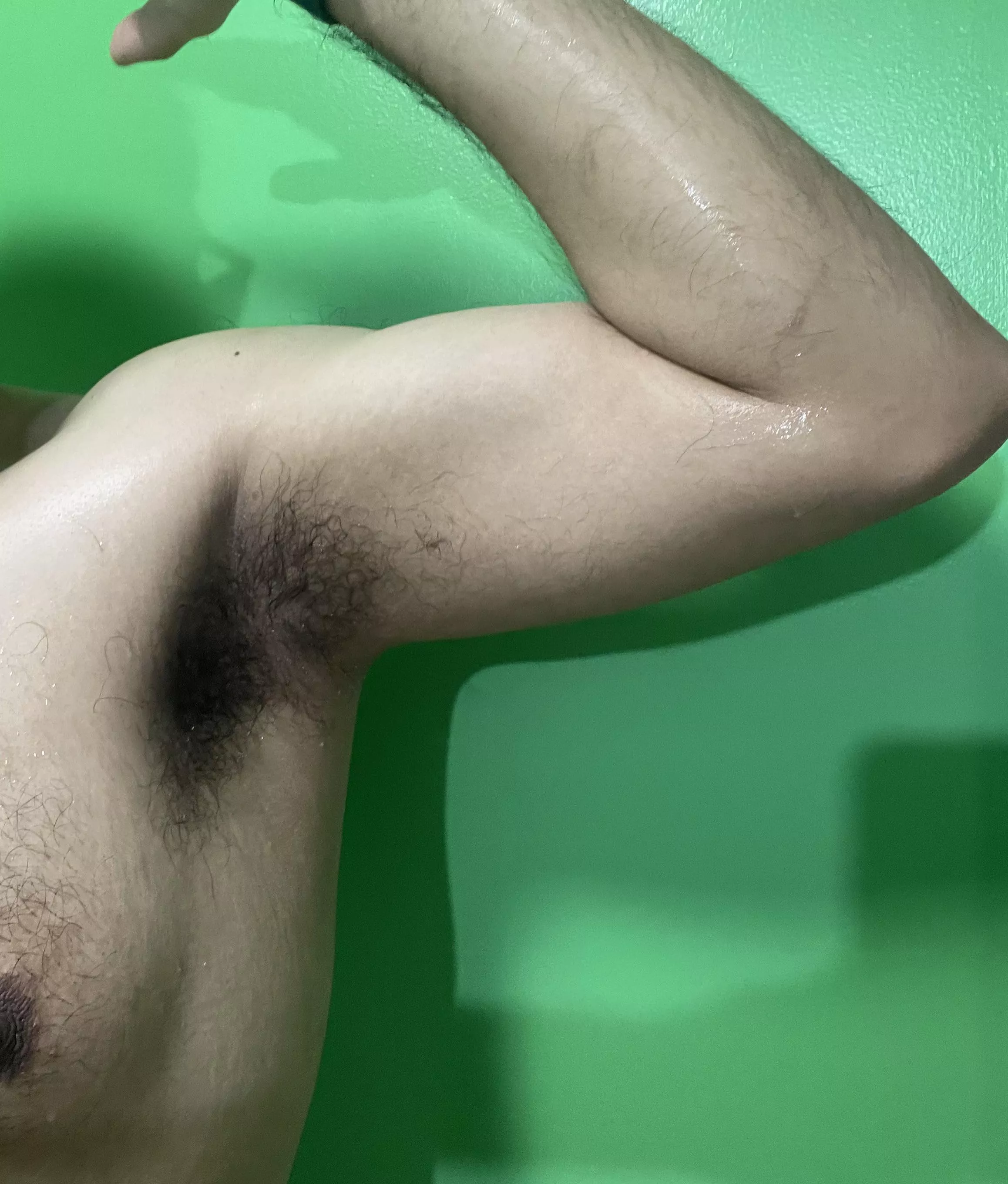 Sweating from a good workout. Come take a whiff