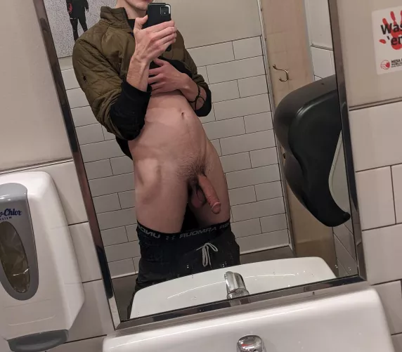 Thinking about doing more risque public shots... interested in seeing more?