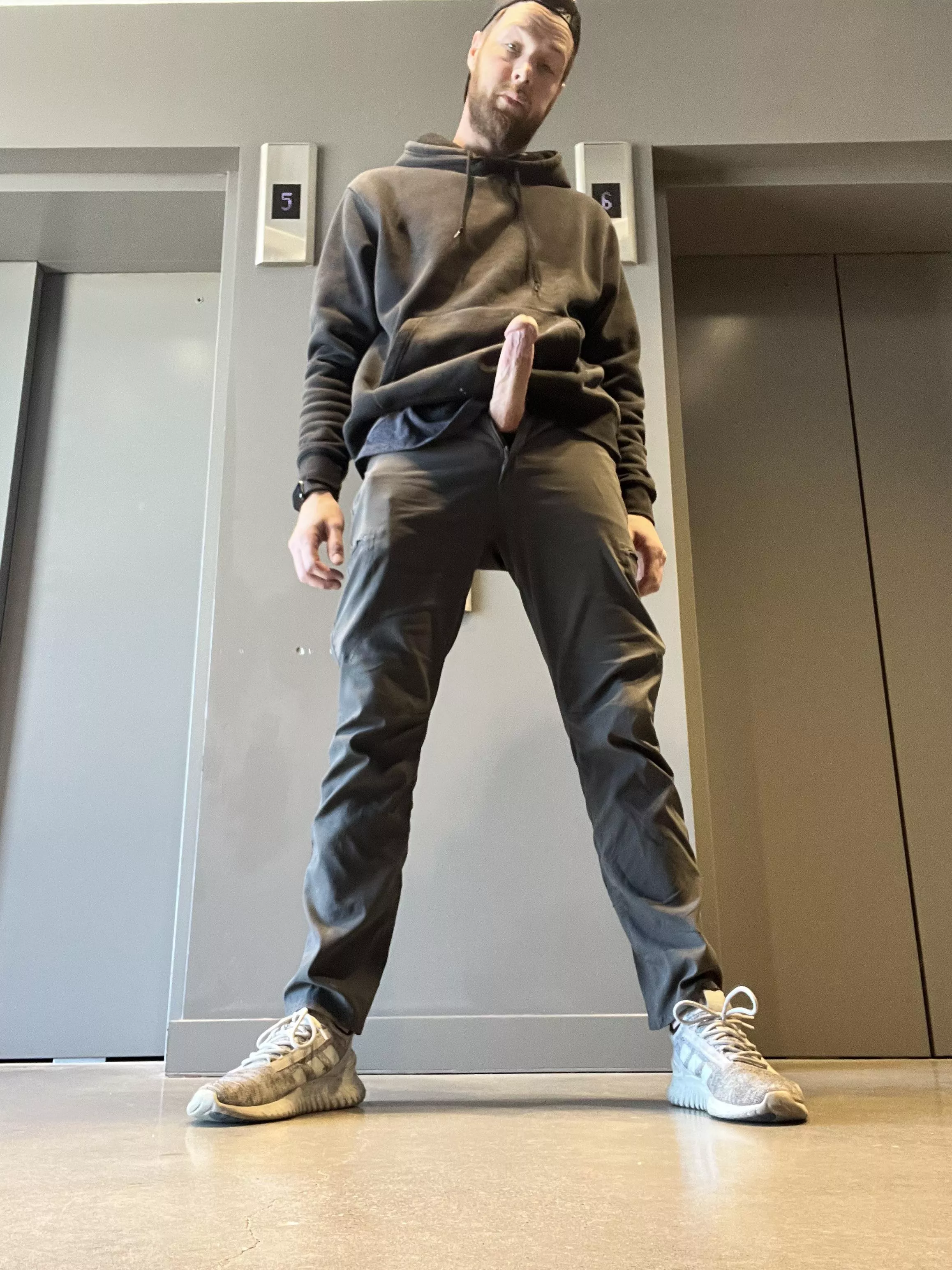 Waiting for the elevator