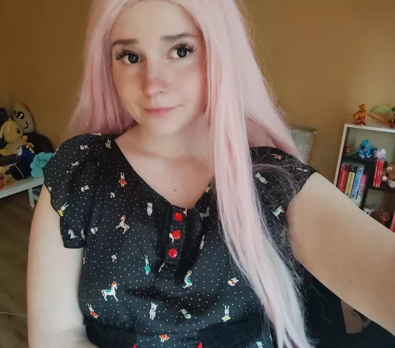 Wearing a cute dress today (f)