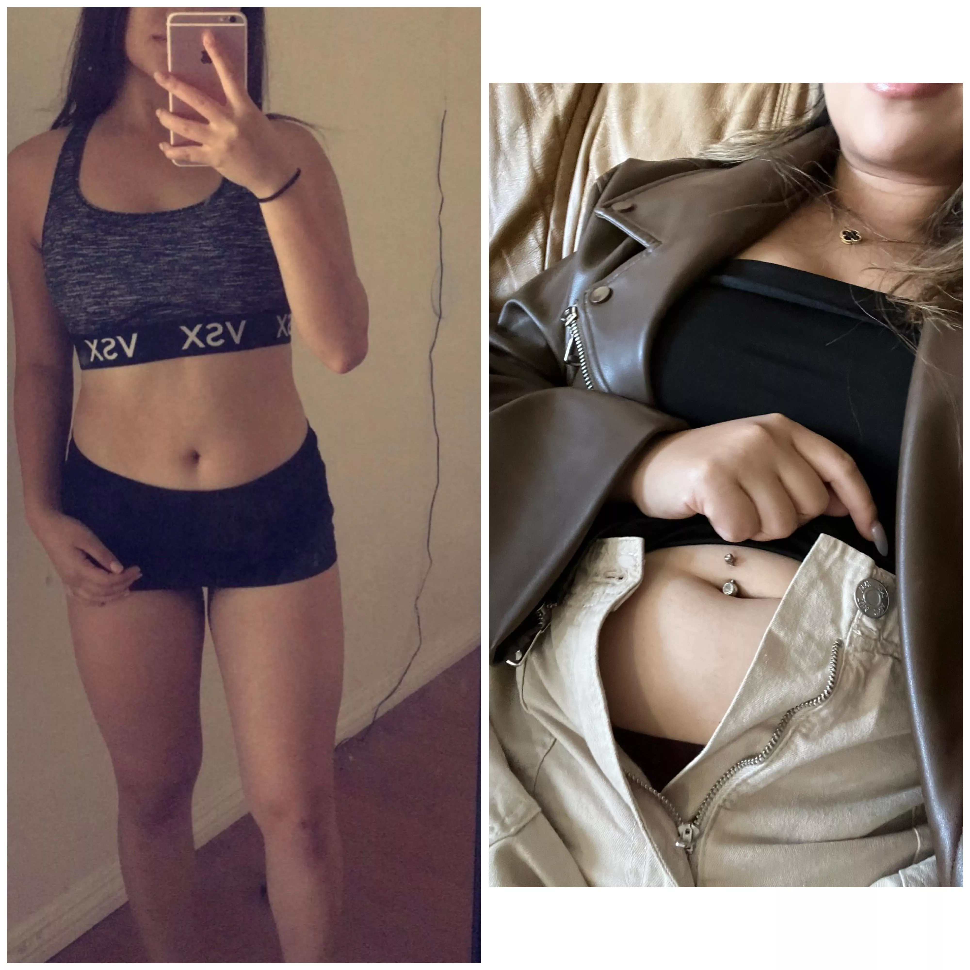 Went from flat tummy to now having to UNBUTTON after eating….