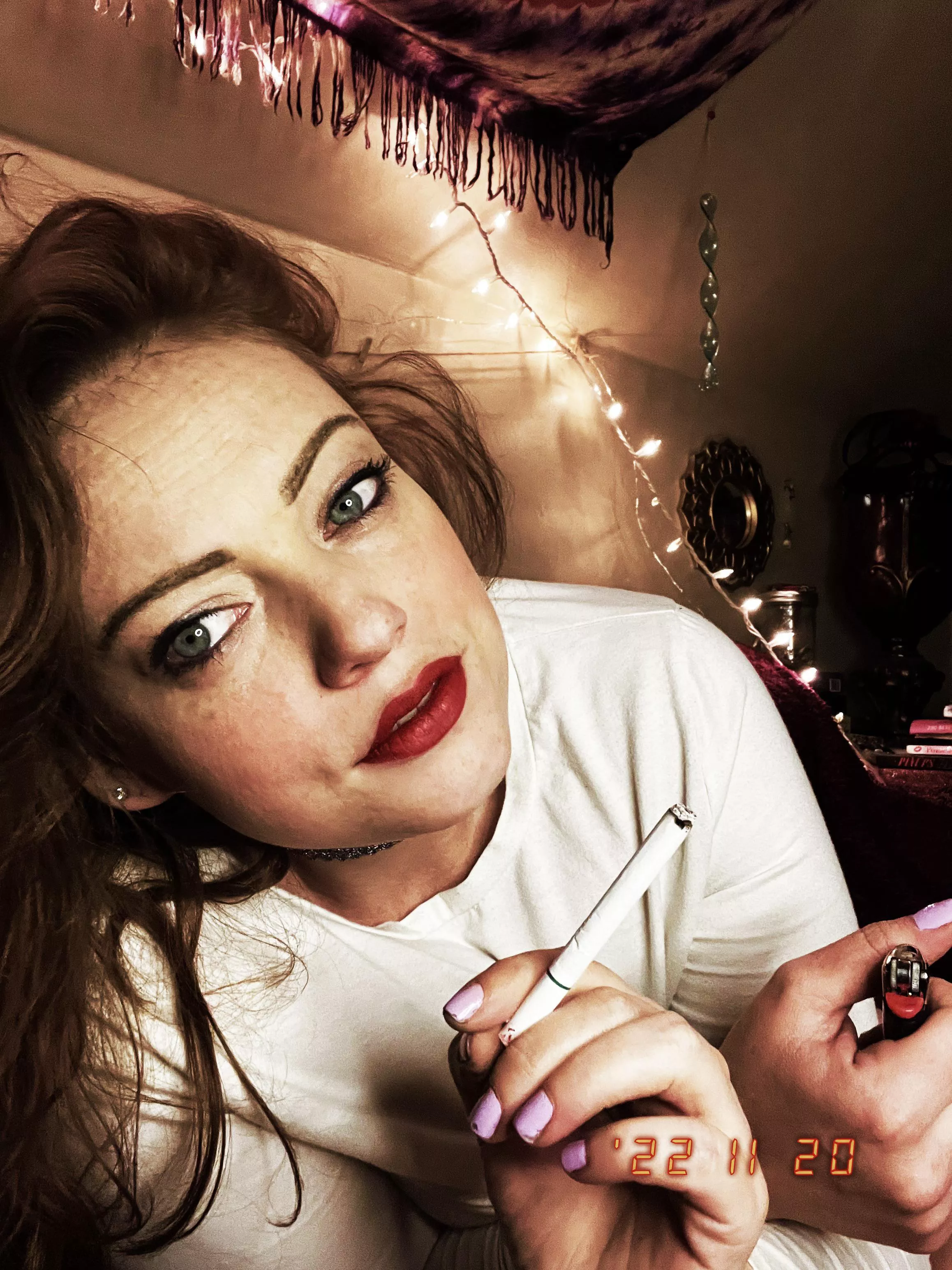 What’s the sexiest thing about a woman who smokes?