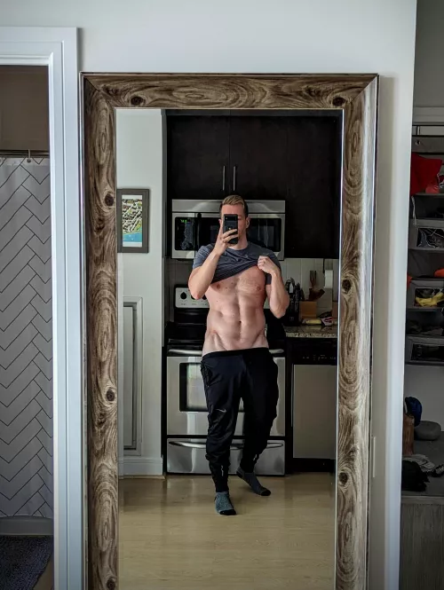 When the light catches the V just right