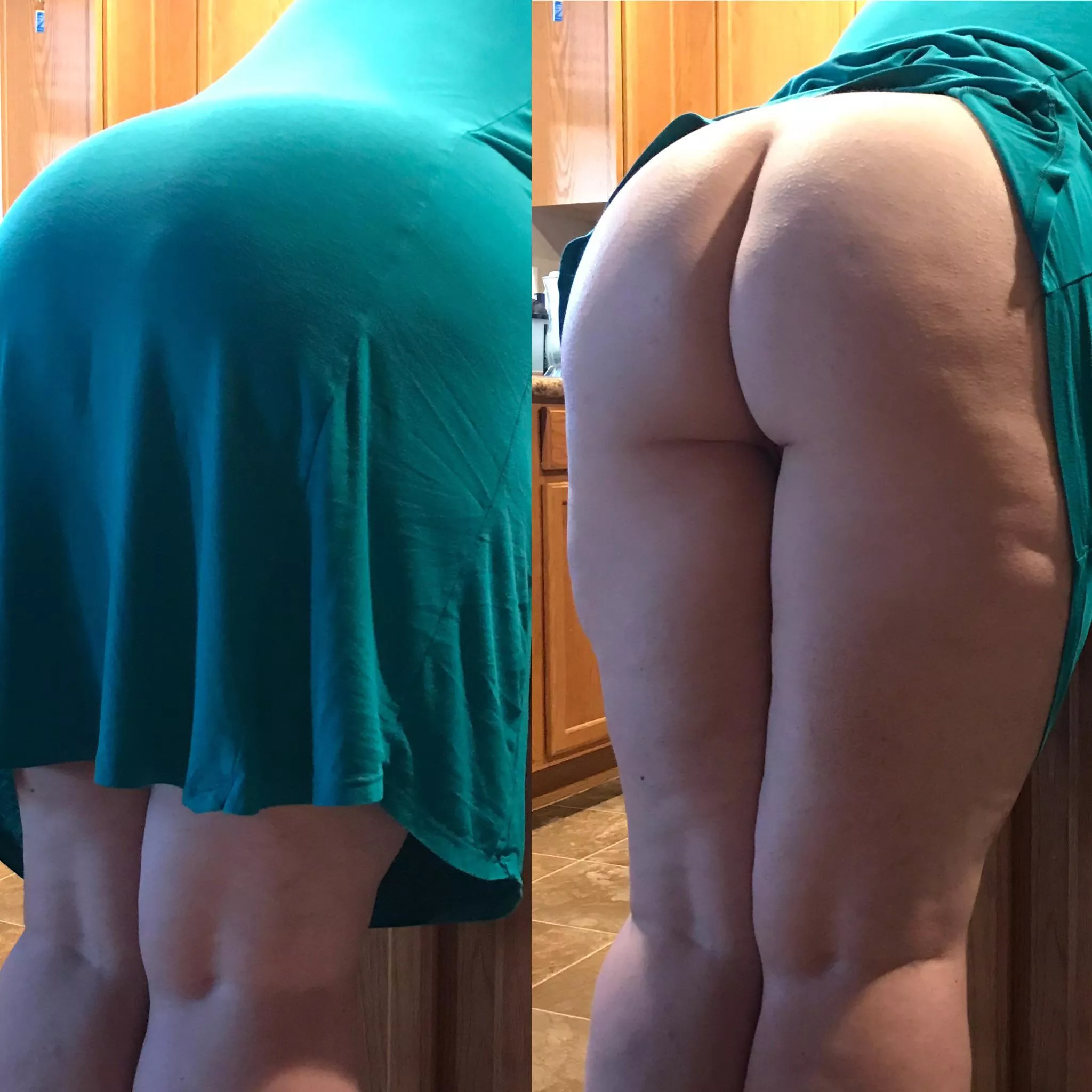 Wife never wears panties at home