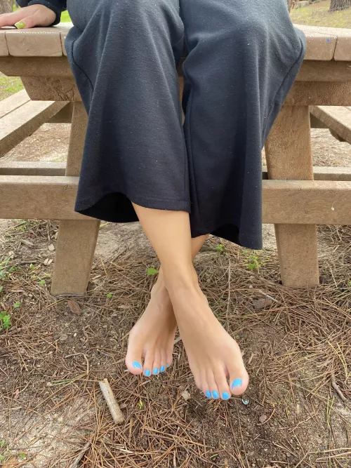 You’re ready to suck each one of my toes right? 🍭