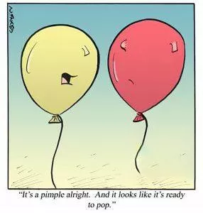 A different kind of balloon pop