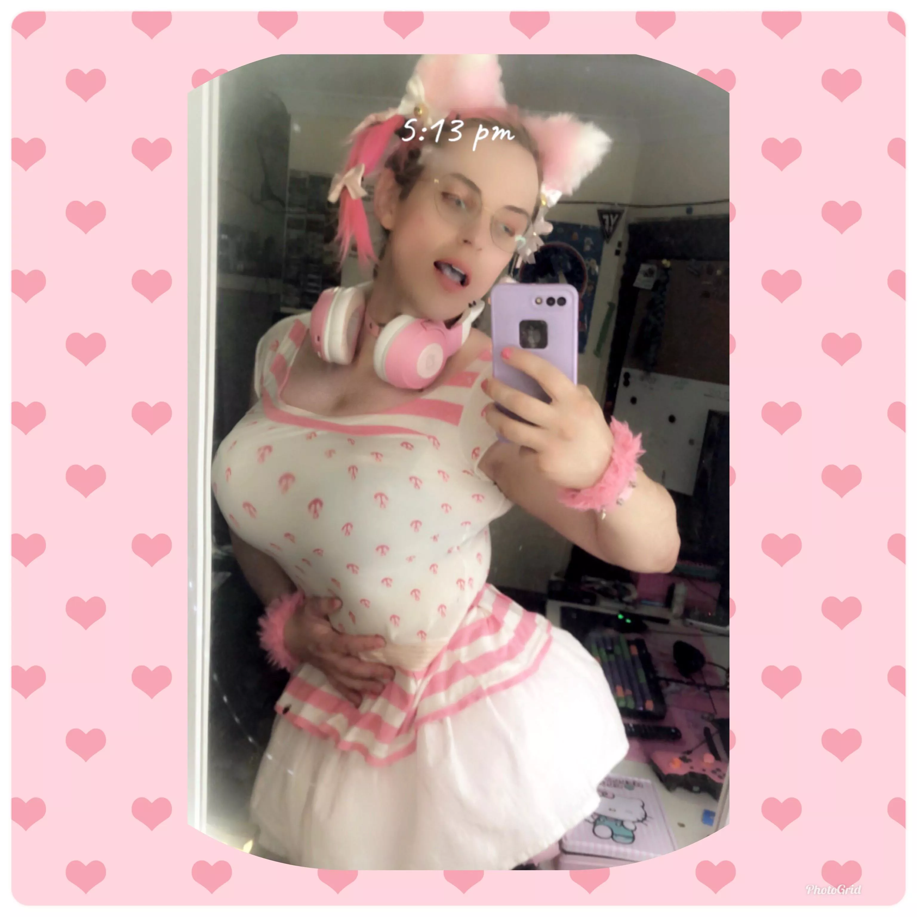 Am I UwU yet, senpai? 😳 My twitch chat says I don’t have big enough tits yet so I guess I better find a way to pull more subs so I can afford to be truuuuuly 🌸💞UwU💞🌸~* 😻