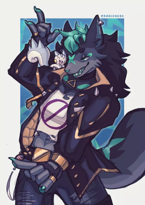 Another for the collection! I love big boys with small pokemons hehe [Art by me]