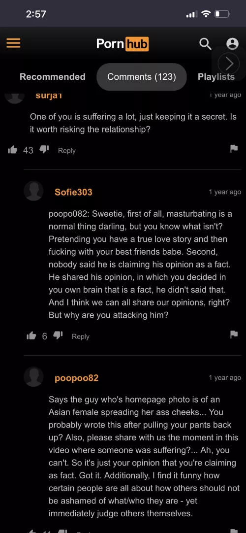 Argument - Swinging is suffering?