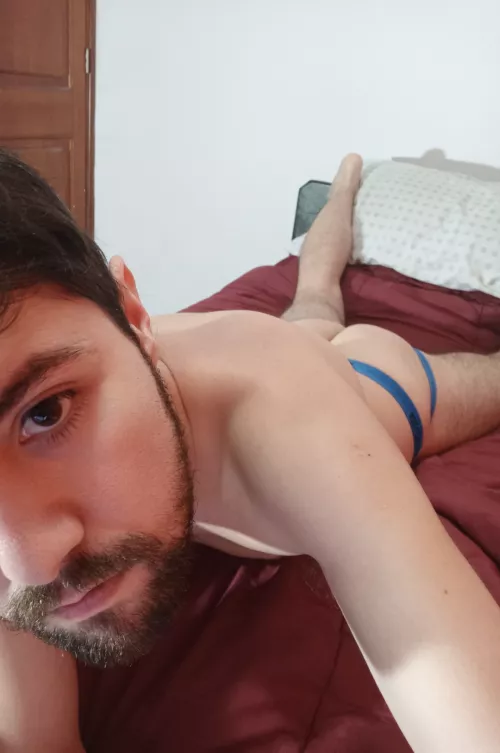 Blue jockstrap