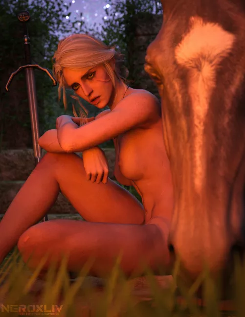 Ciri at Camp (NeroXLIV)