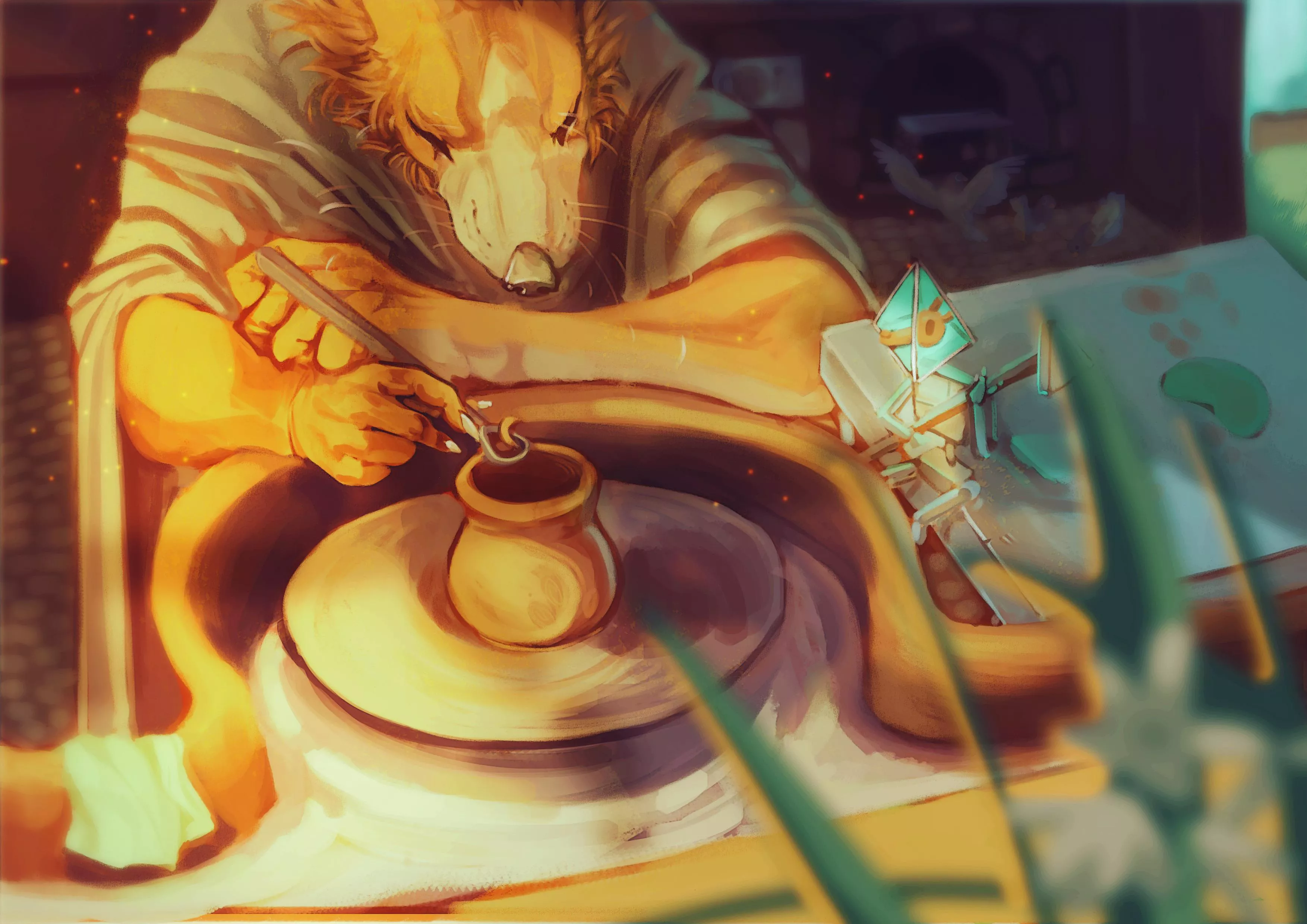 Clay working - by me