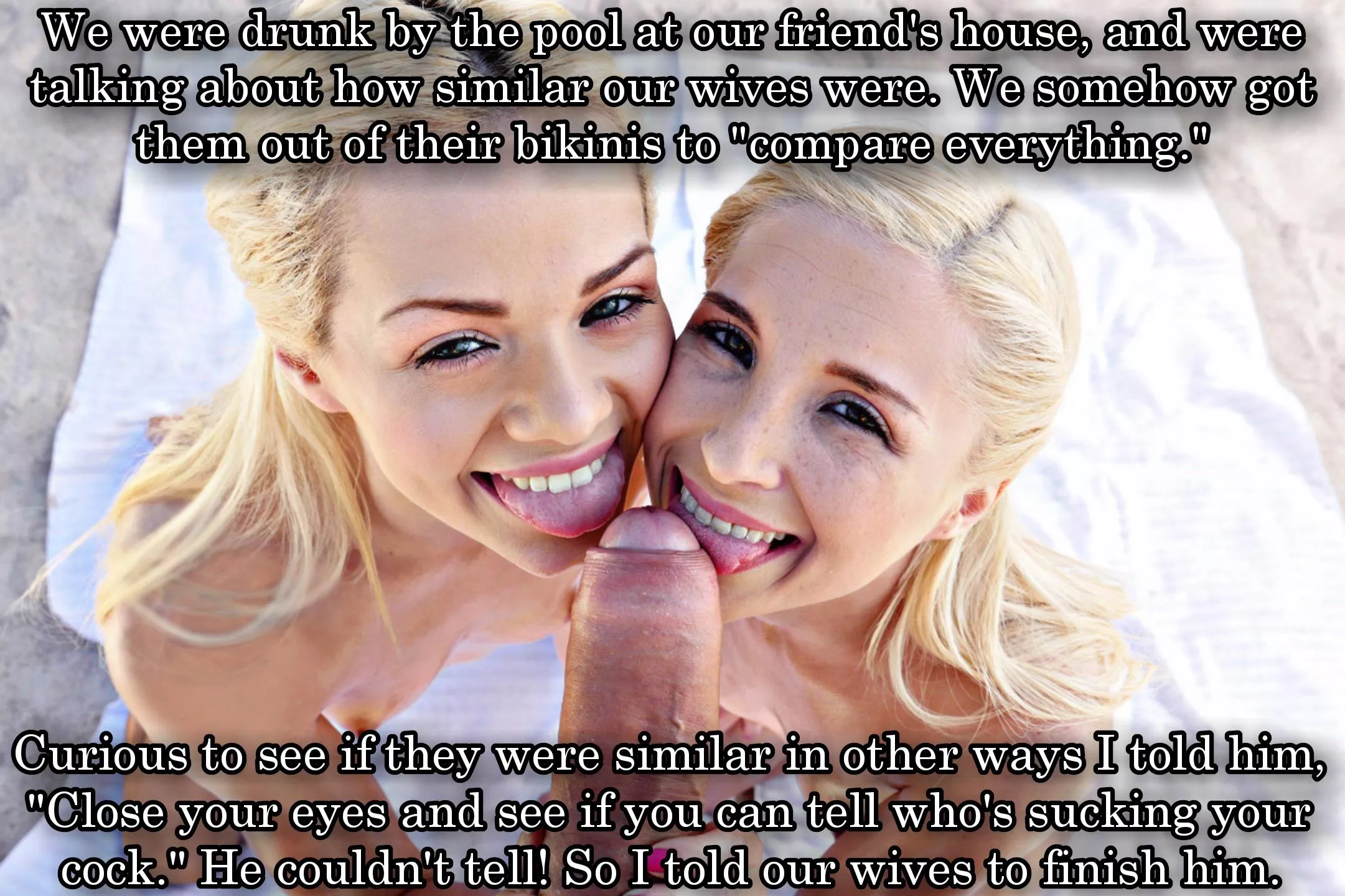 Comparing wives...