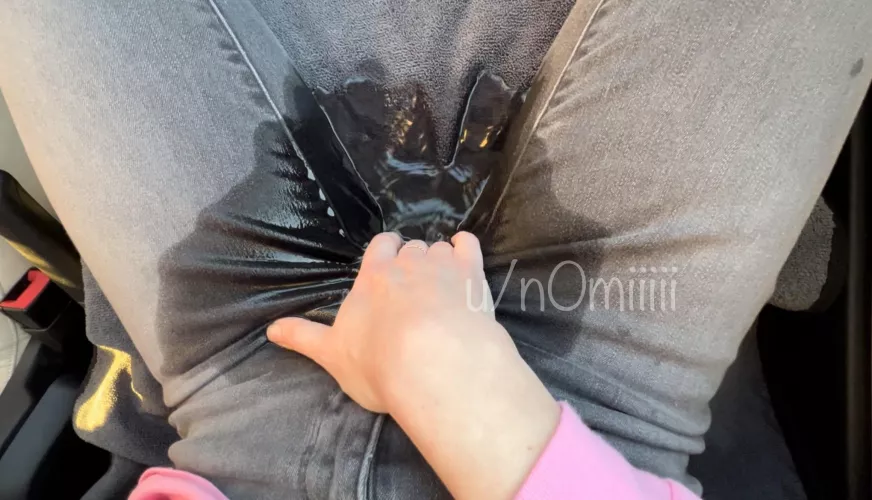 couldn’t hold it in the car!