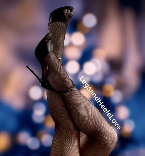 Crossed legs in the air.