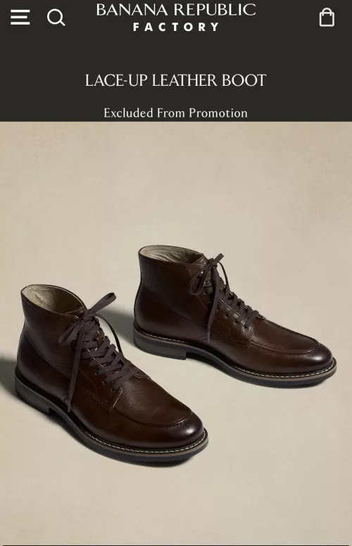 Does anyone have any experience with Banana Republic boots? Looking at these on sale and there is little info on their site.
