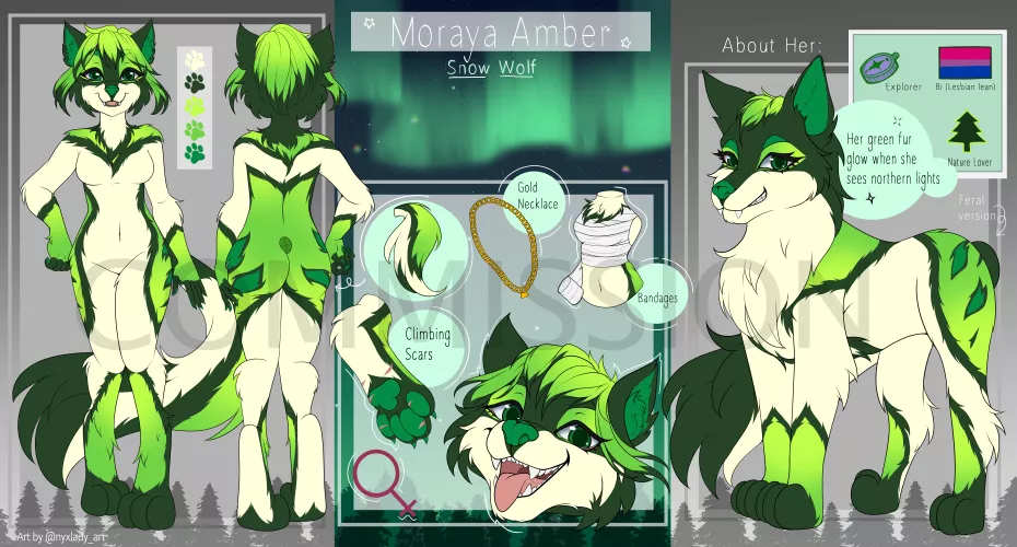 [FOR HIRE] Character Reference sheet $50usd / DM me :)