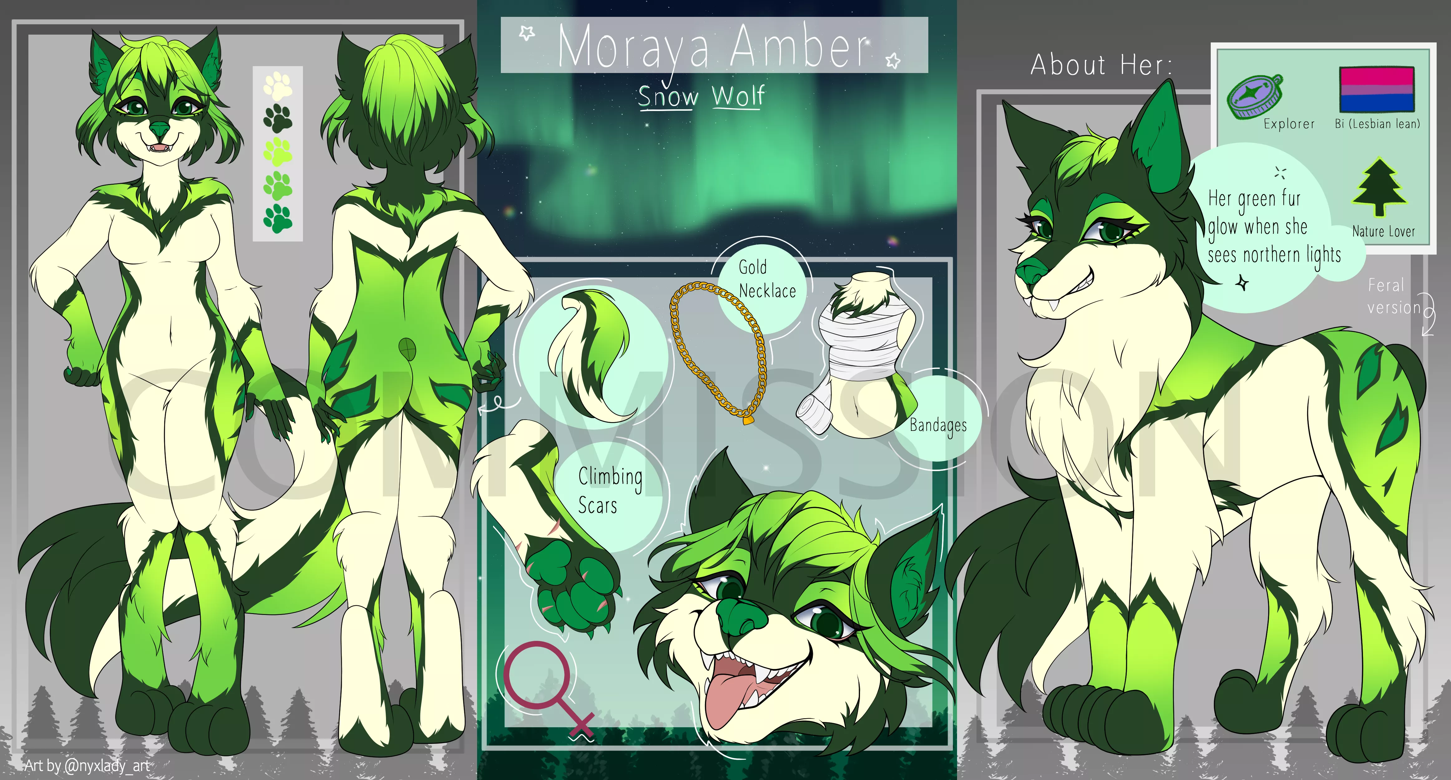 [FOR HIRE] Character Reference sheet $50usd / DM me :)