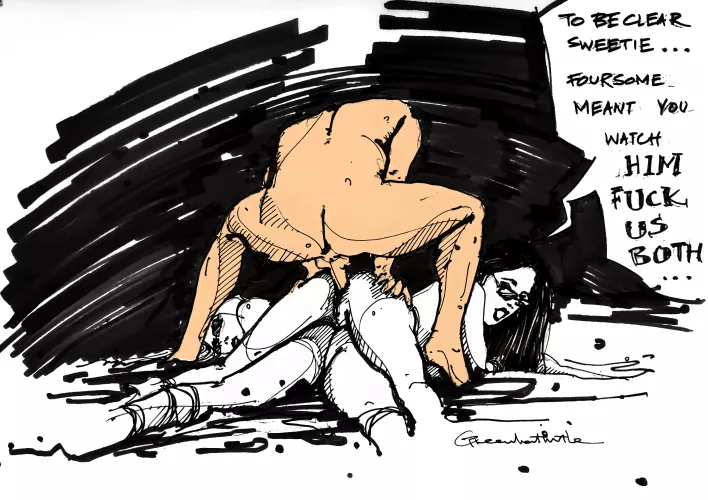 Foursomes go differently for cuck boys [OC] by me