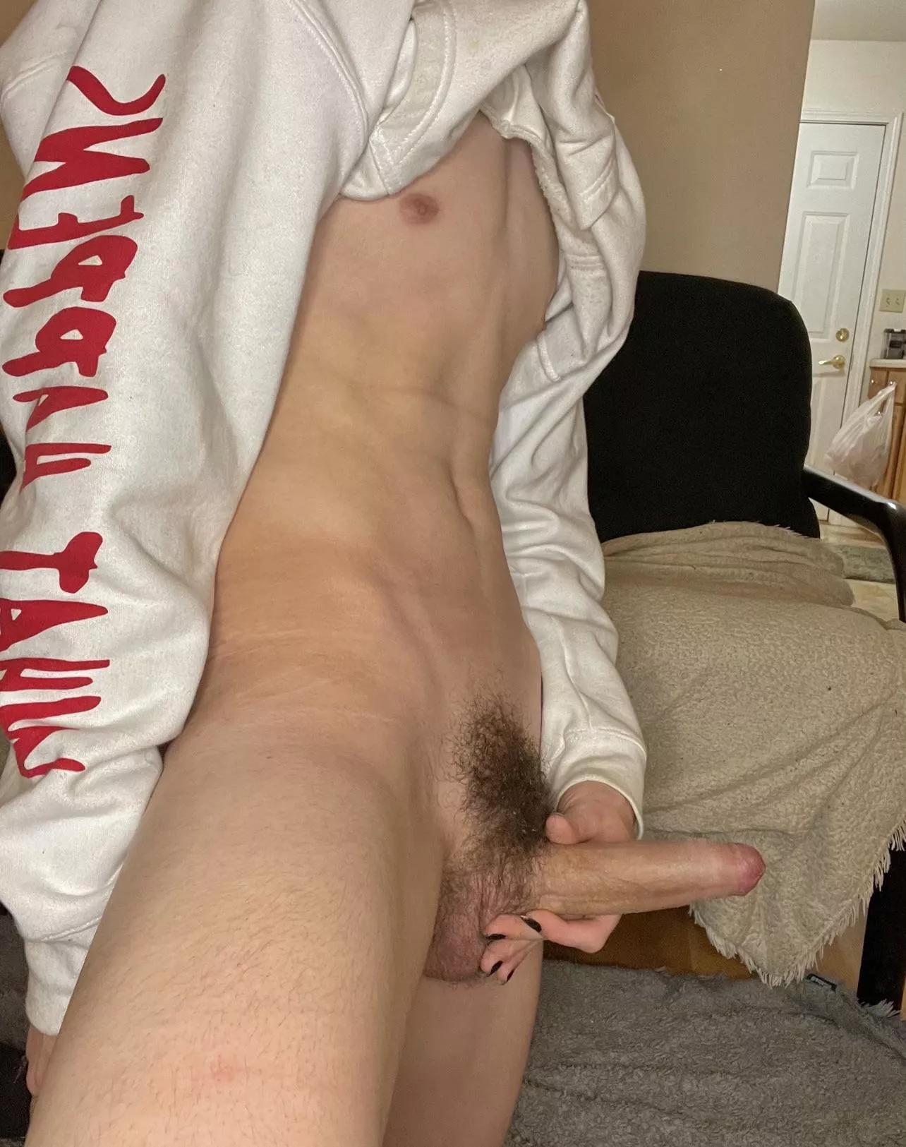 Get on your knees so I can put my cock in your mouth 😏
