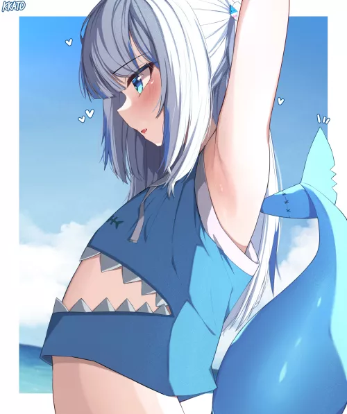 Gura's armpit looking real good 🤤 (Gawr Gura) [Kkato]