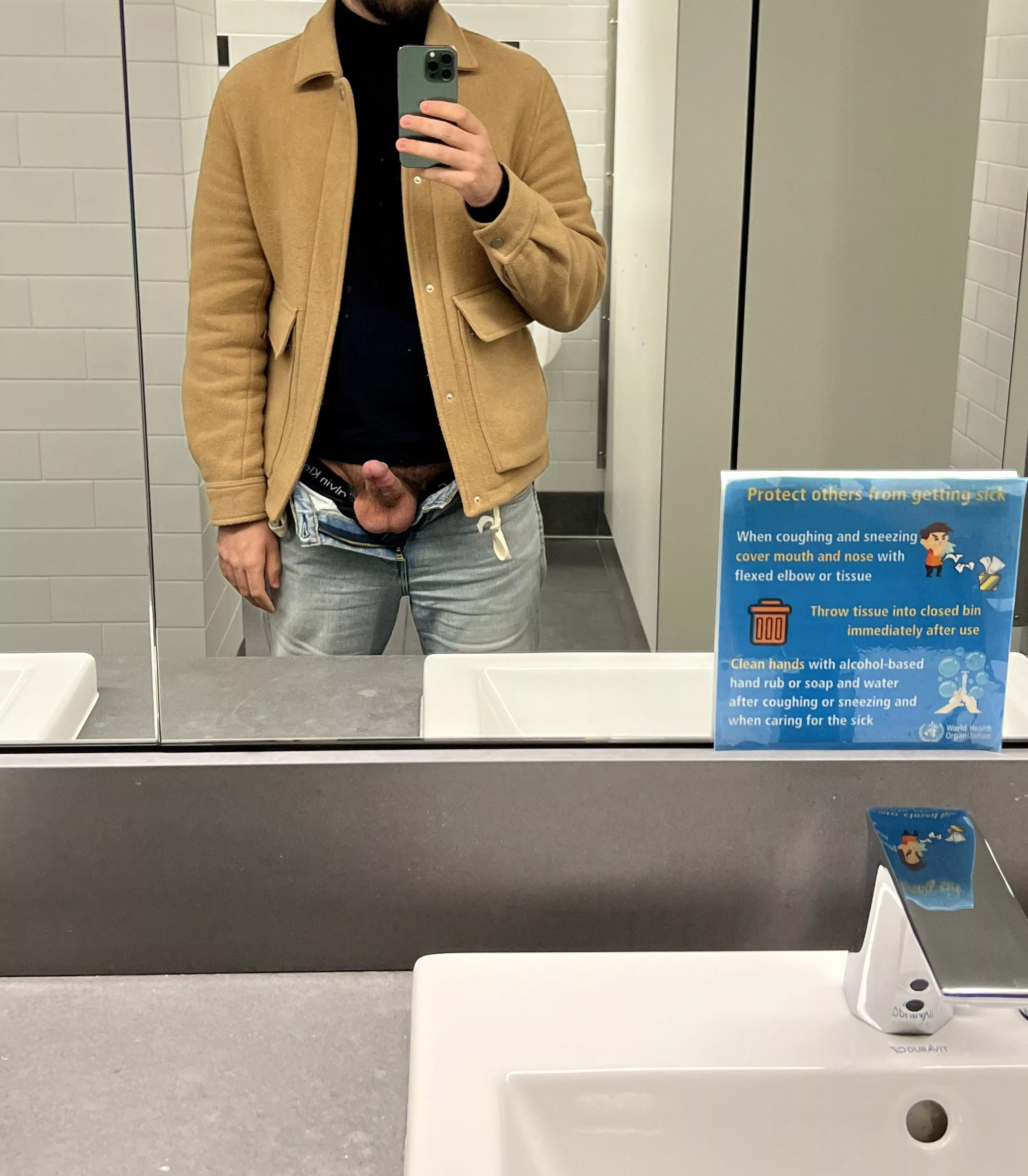 Hard at school bathroom