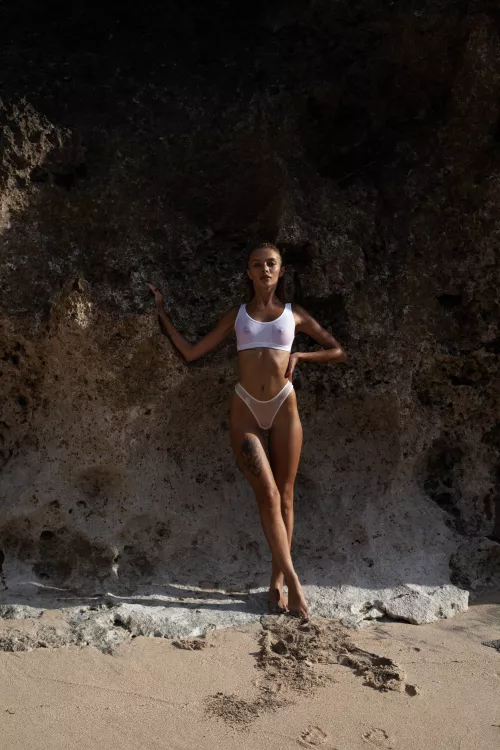 hot walk on the beach