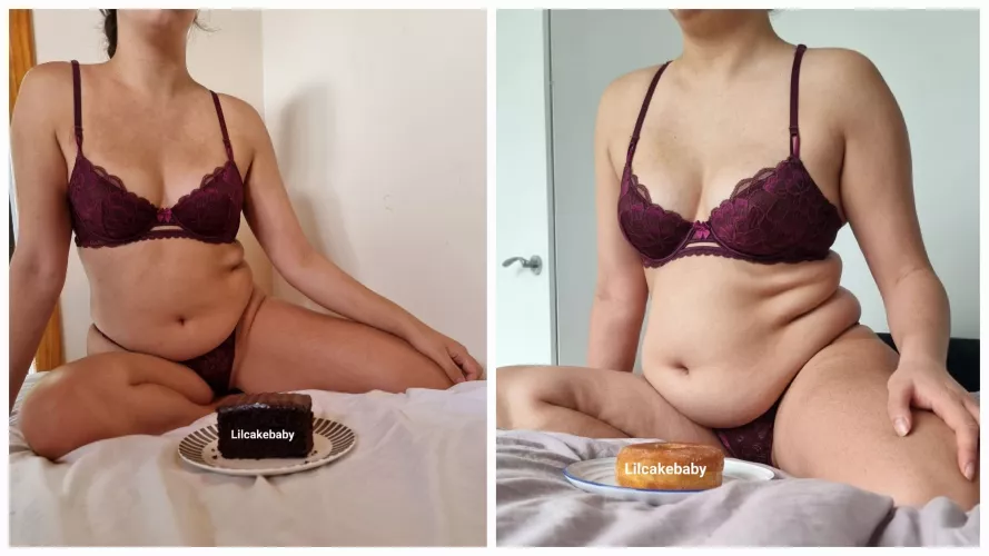 How it started VS how it's going 🥵 11 months of gluttony...