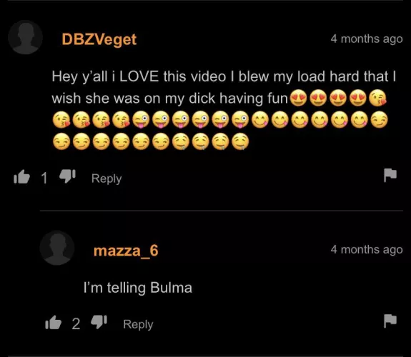 I’m telling Bulma