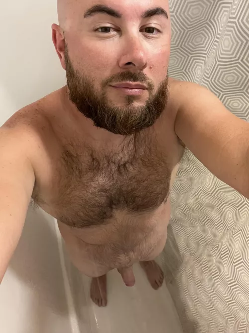 Just a dadbod in the shower
