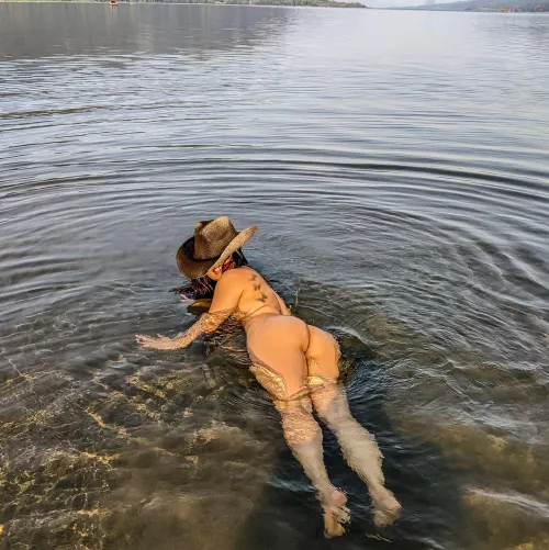 Just a quick dip to cool off...