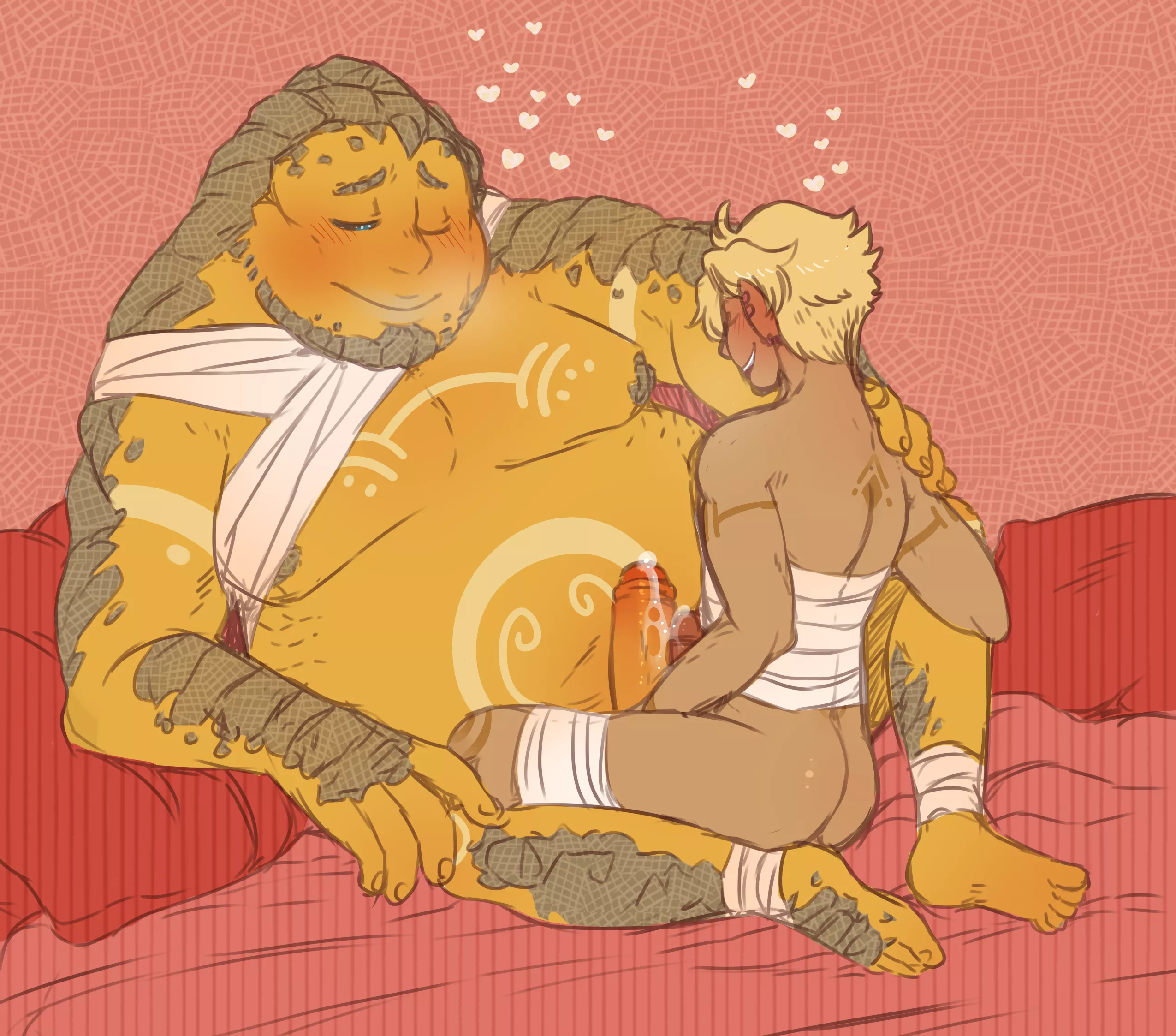 Link and his Goron Boyfriend [LoZ] (DarkChibiShadow)