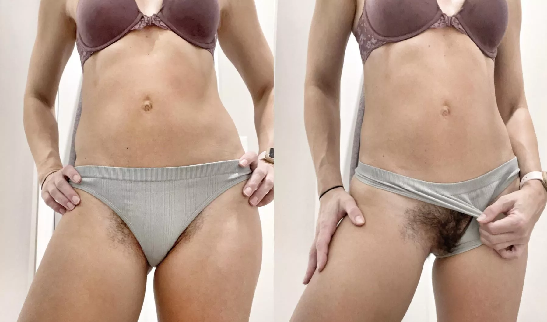 My bush is out growing my panties…hope you like it