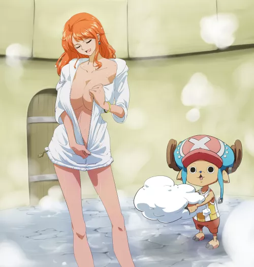 Nami unzips [One Piece]