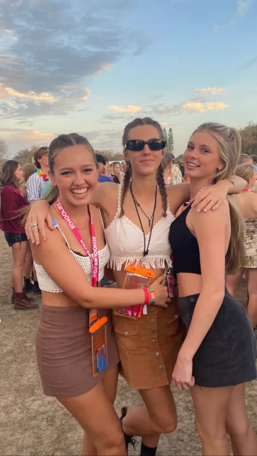 Out with her friends