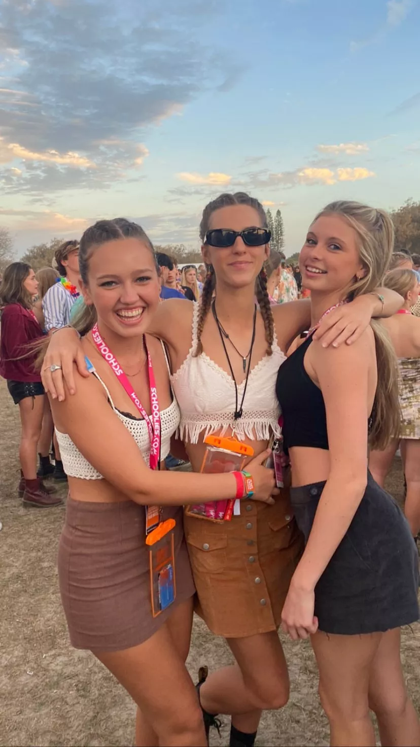 Out with her friends