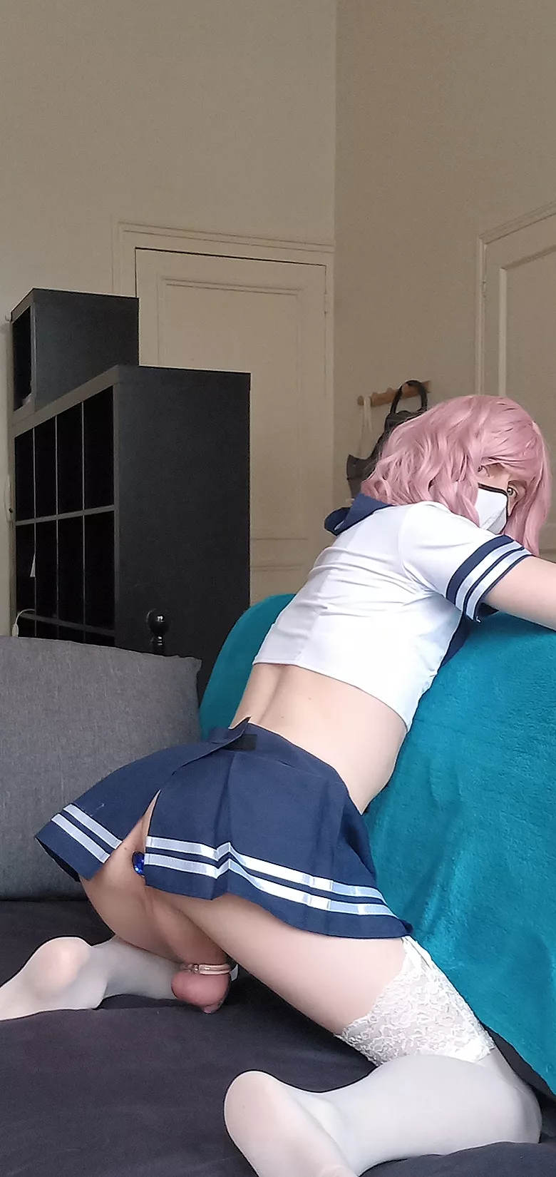 Schoolgirl with a few surprises