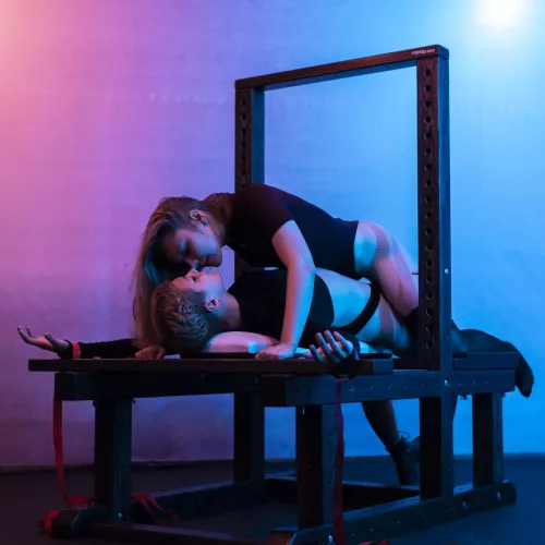 The bench will also hold three people. Join us?