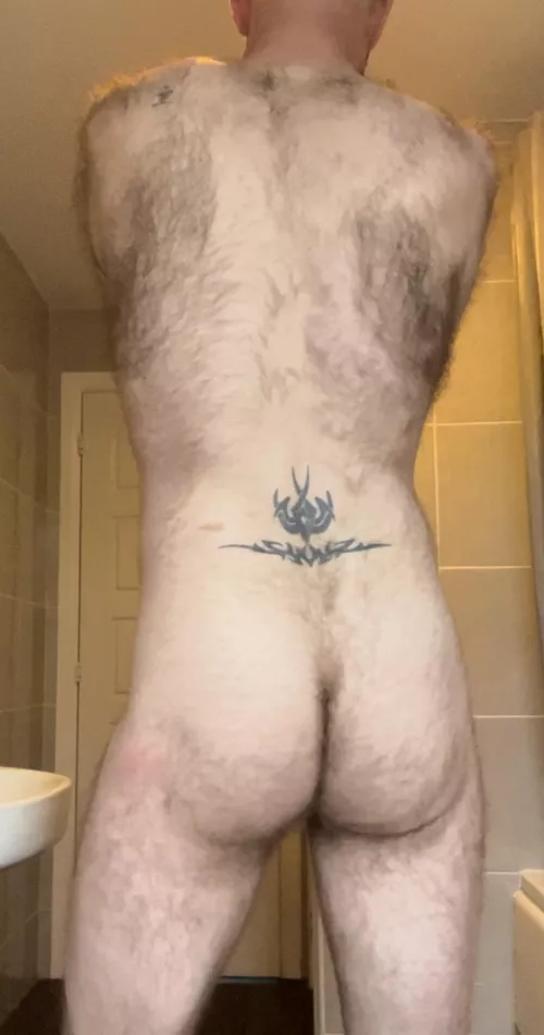 The butt of a hairy 6ft ginger guy. 😜