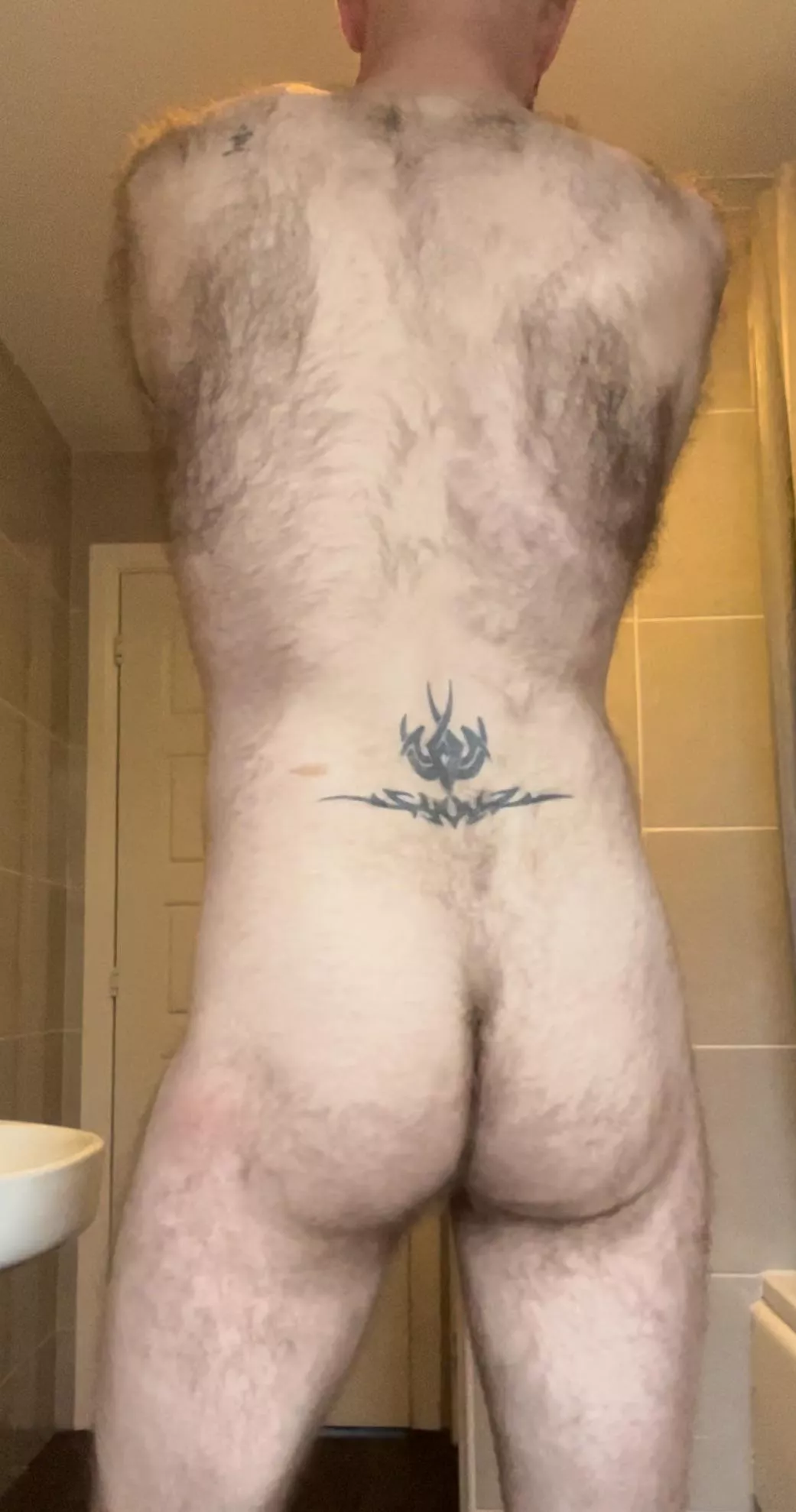 The butt of a hairy 6ft ginger guy. 😜