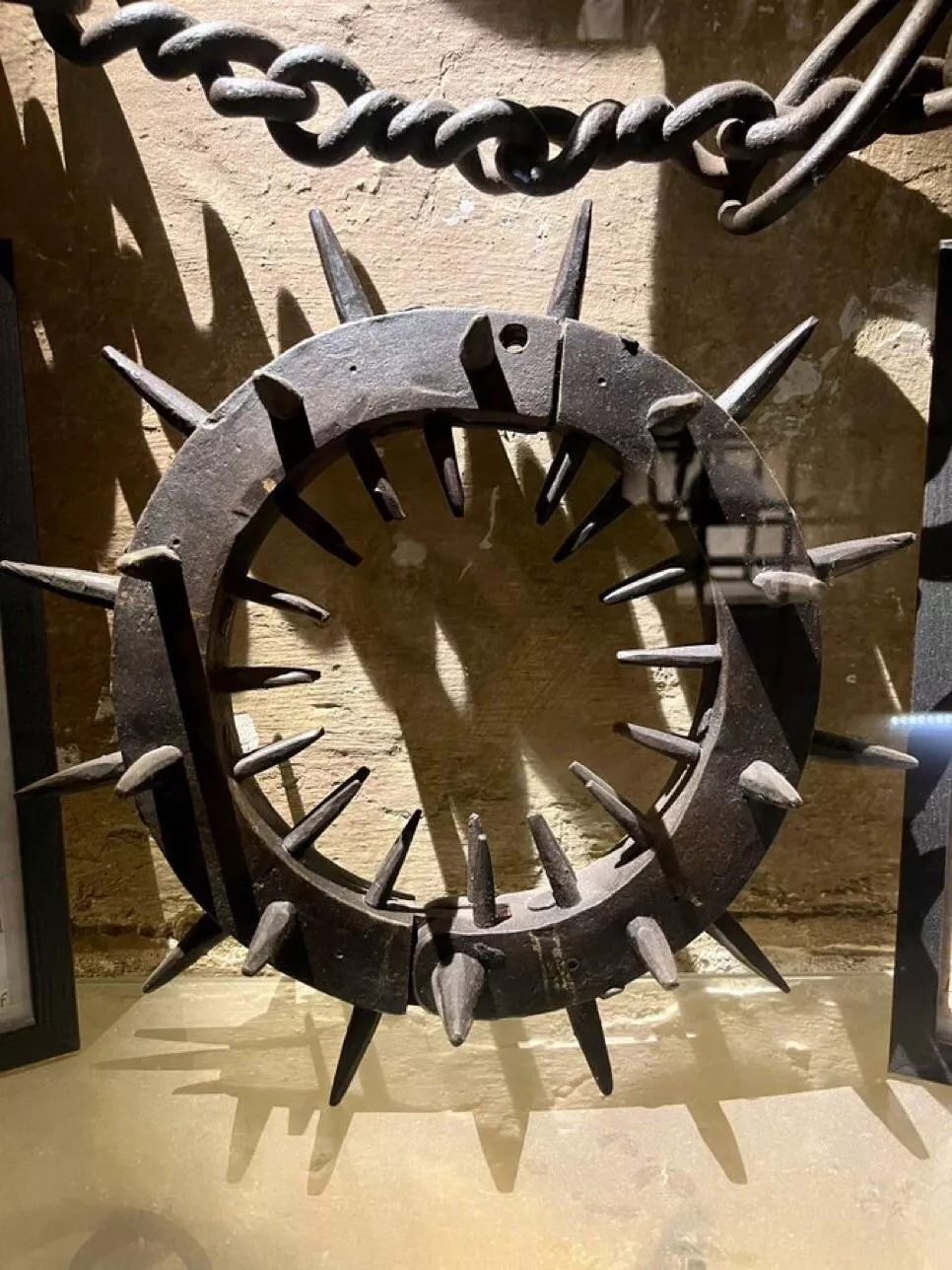 The Museum of Torture in San Gimignano houses a vast display of medieval torture devices which I know some of you will appreciate; shackles, man-catchers, chain scourges, pears of anguish, heratic's forks, shrew’s fiddles, & stretcher racks. This 