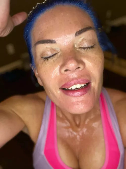 The trickles of sweat feel so good as the glide down my body