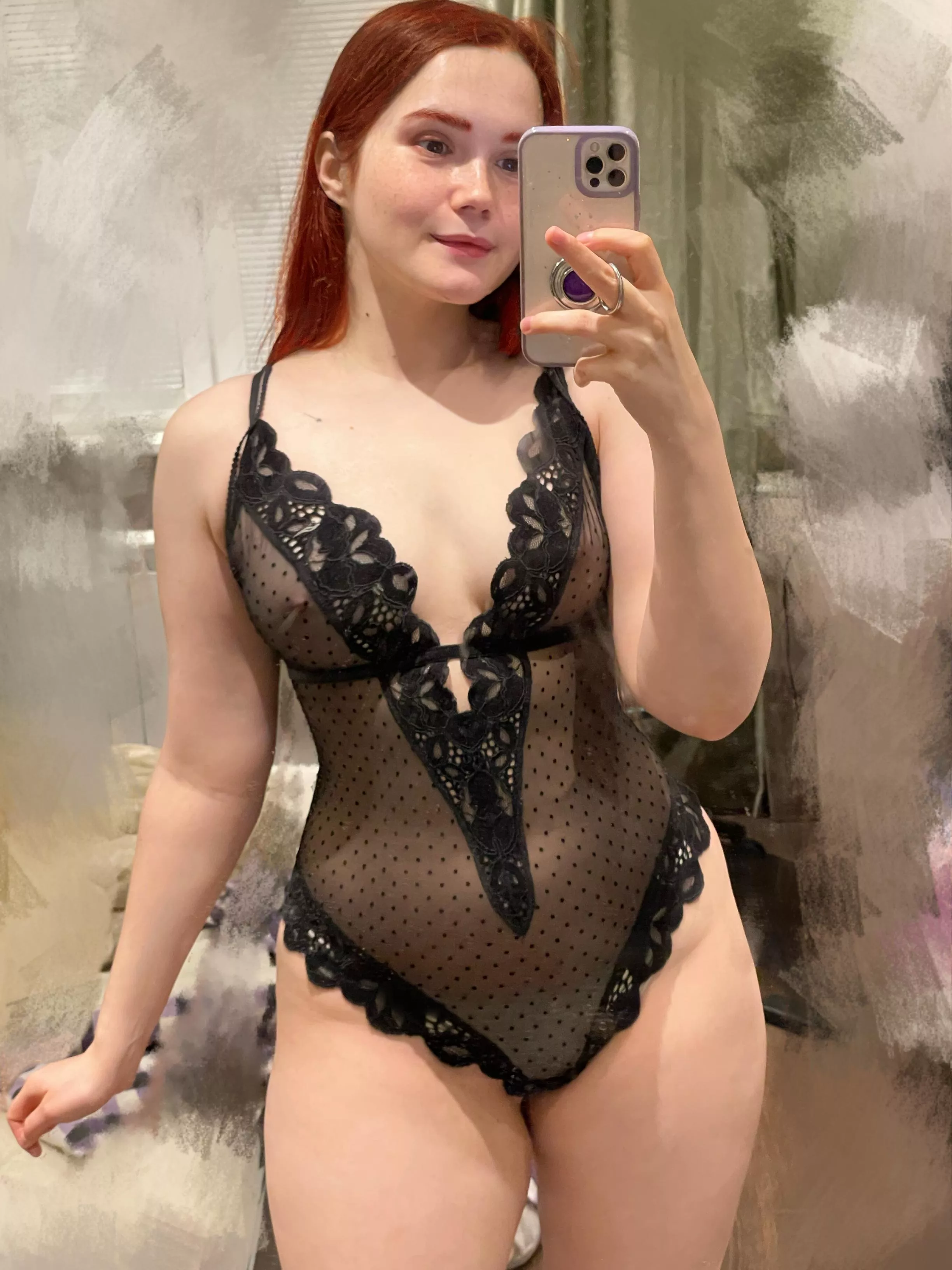 Trying on my new body suit. Do you like it?